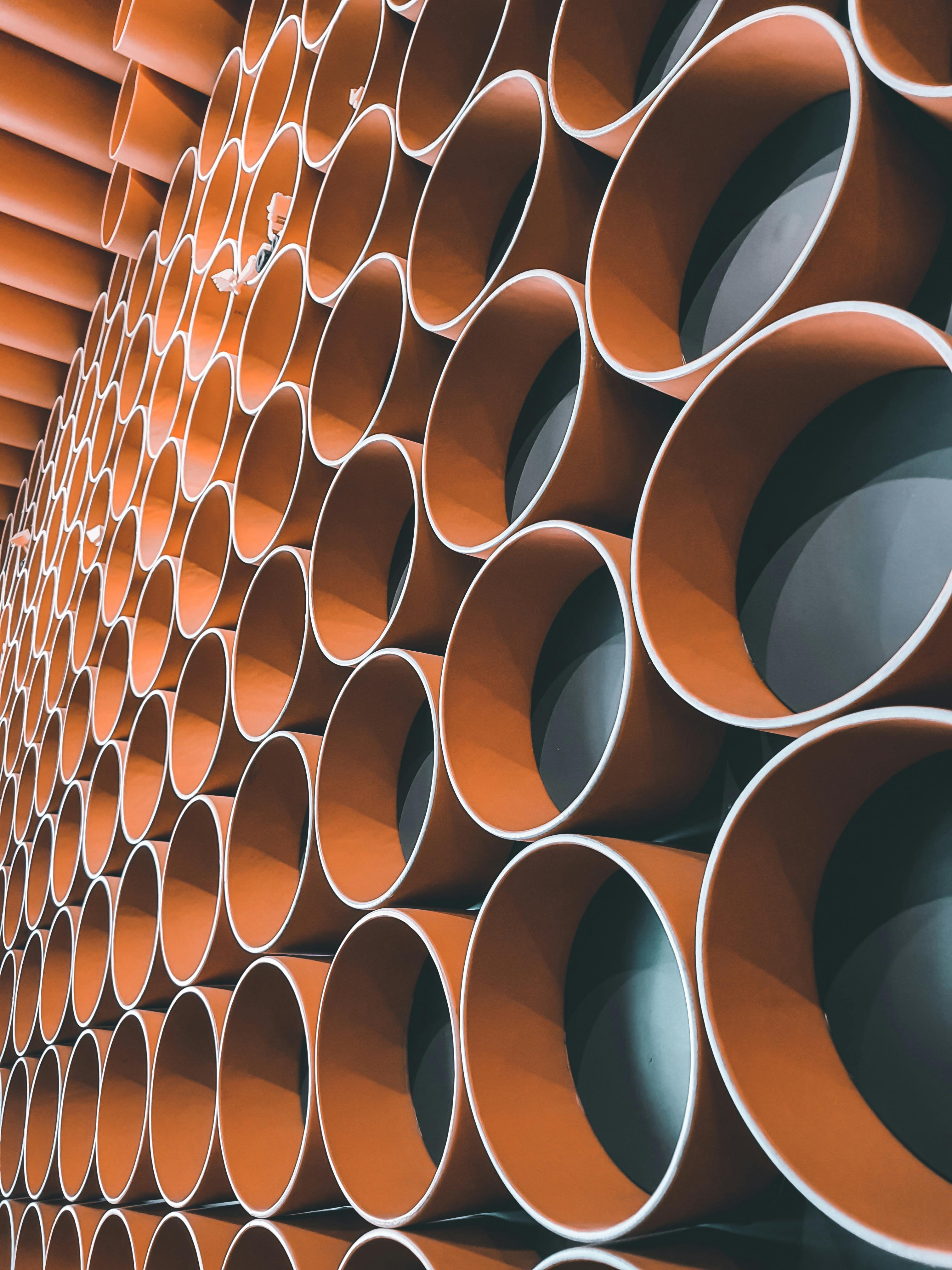 close up of pipes