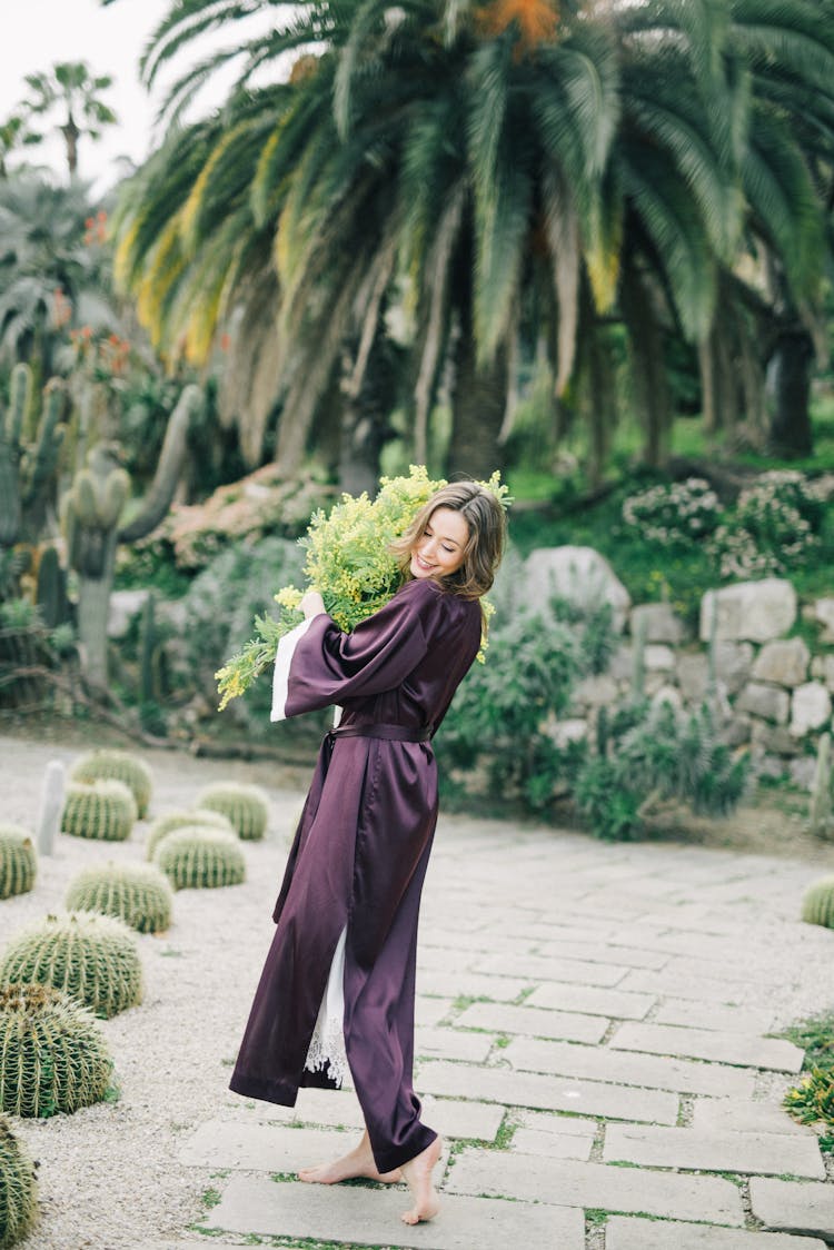 A Woman In Purple Robe