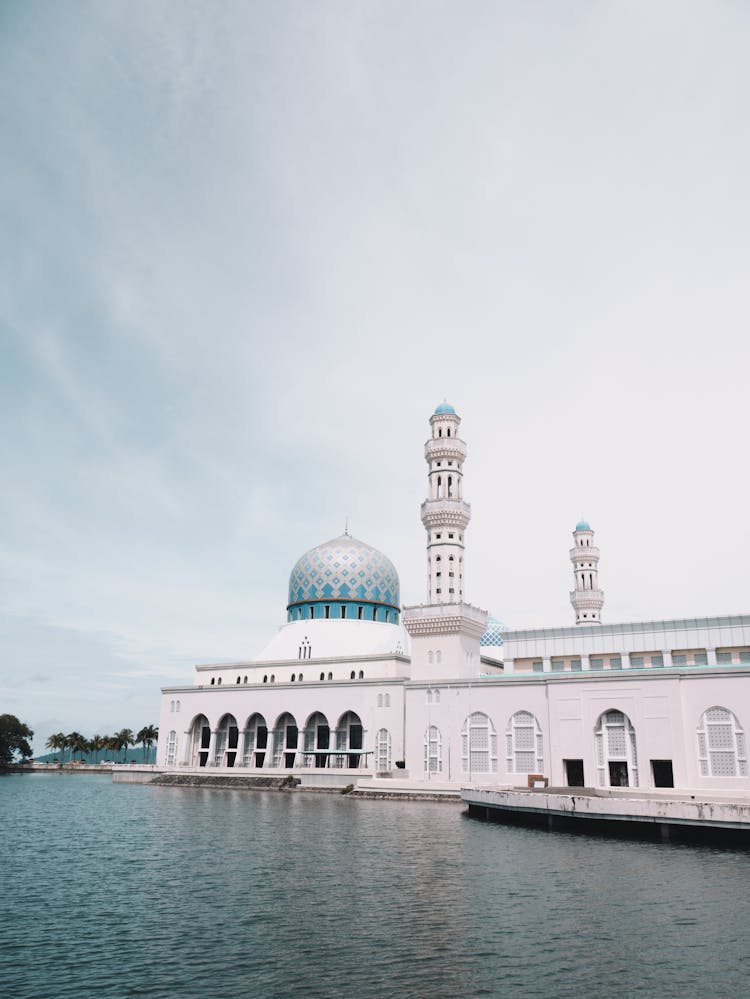 Famous City Mosque In Kota Kinabalu, Malaysia