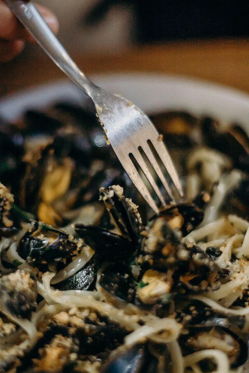 24. 20 Black Mussels from BEST IN TOWN PIZZA in Philadelphia