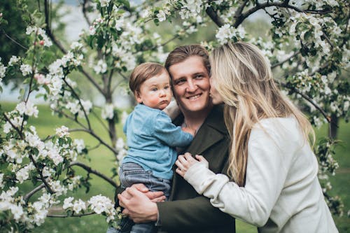 Free Happy Family Outside Stock Photo