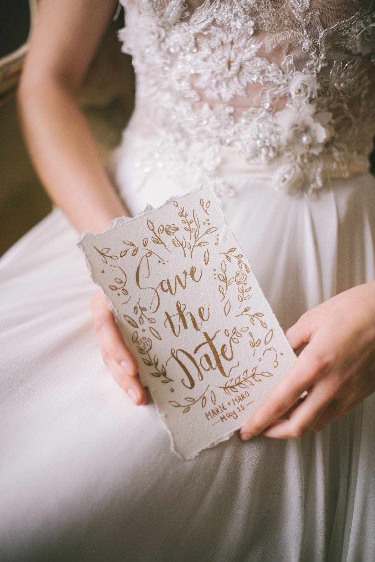 Woman in white wedding dress — bridal styling inspiration