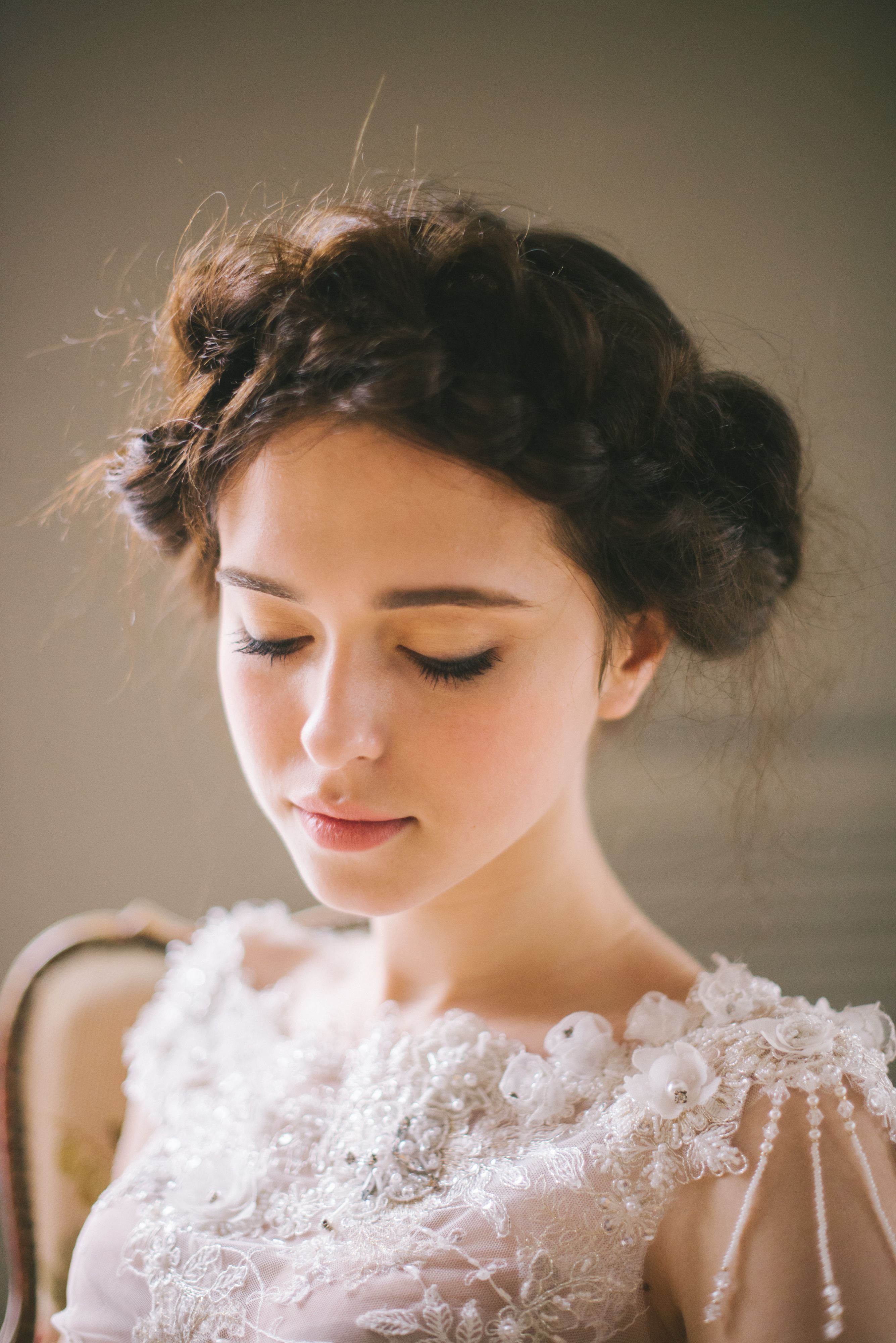 Woman in White Floral Lace Dress · Free Stock Photo