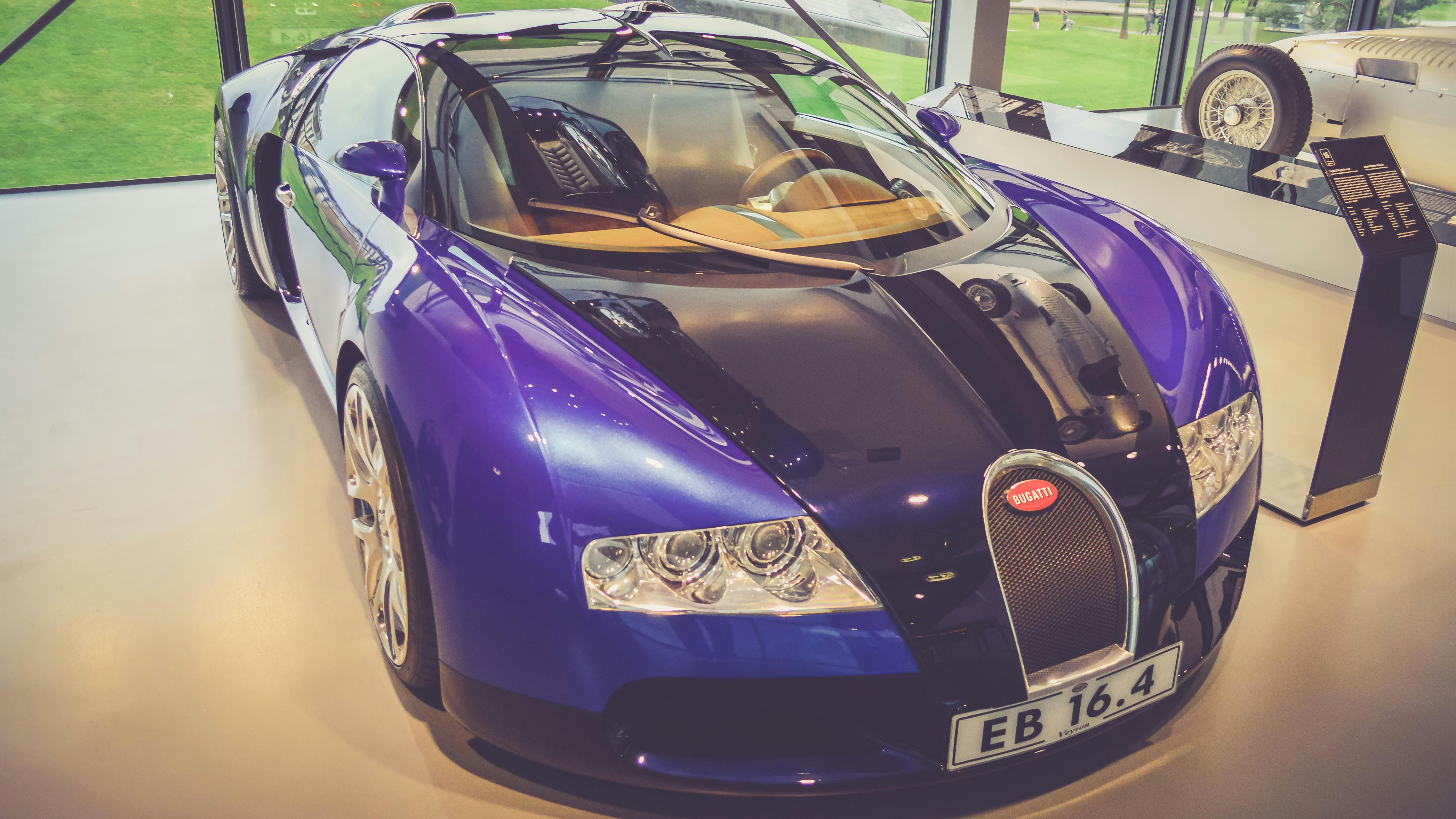 bugatti veyron purple and black