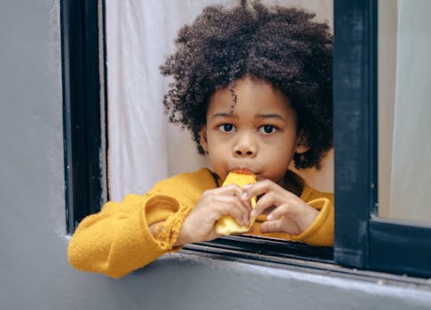 nourriture jaune mignon fenetre