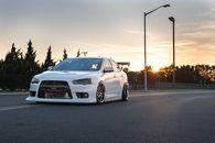 A White Car on the Road