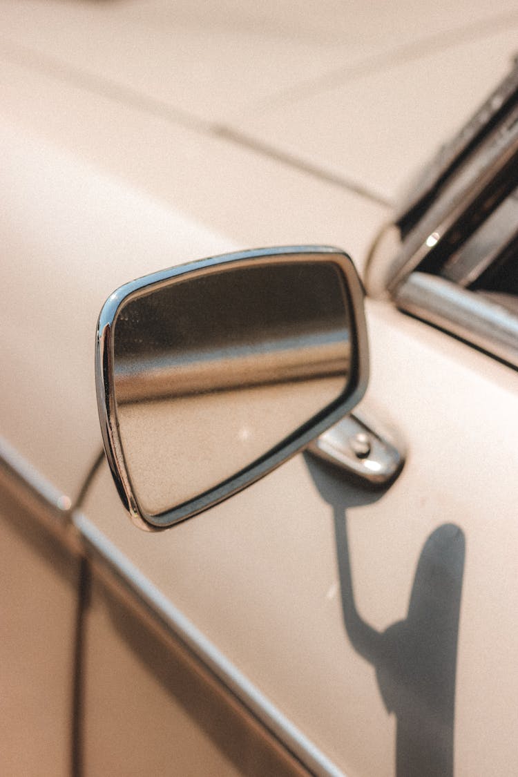 Part Of Retro Car In Sunlight