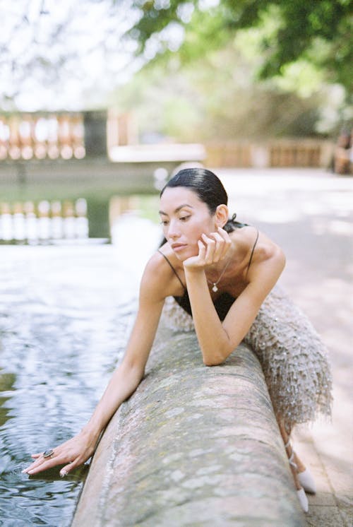 Woman Touching the Water 