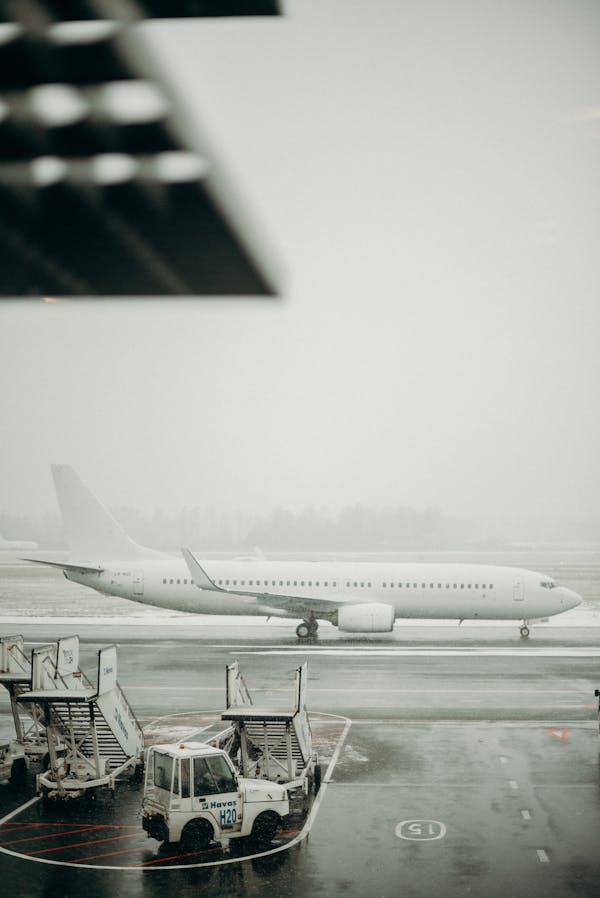White Passenger Plane in the Sky