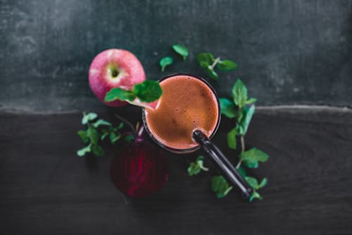 Free Detox Juice in a Drinking Glass Stock Photo