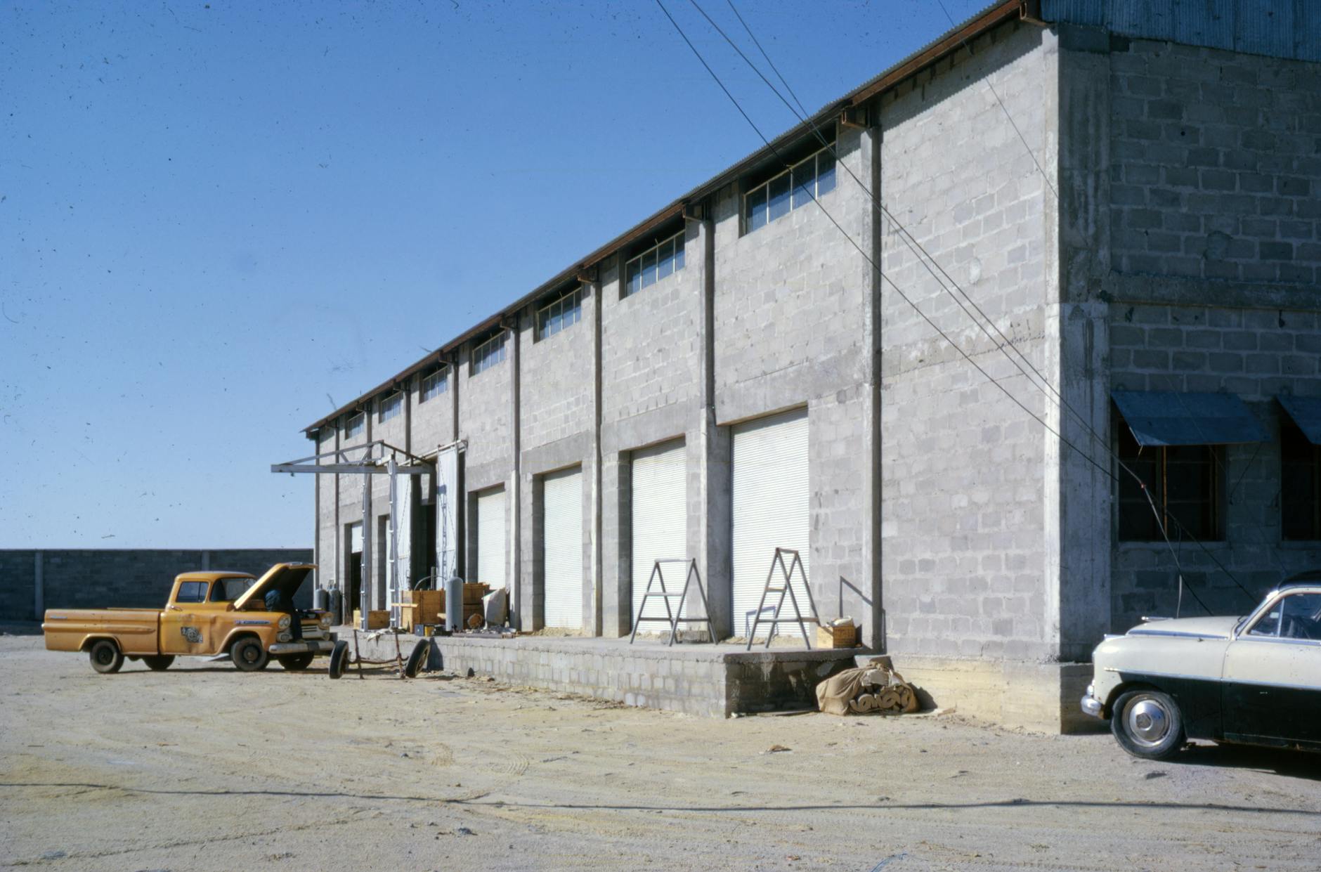 Old Photo of Gray Concrete Building