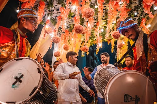 People Dancing with Drum Beats