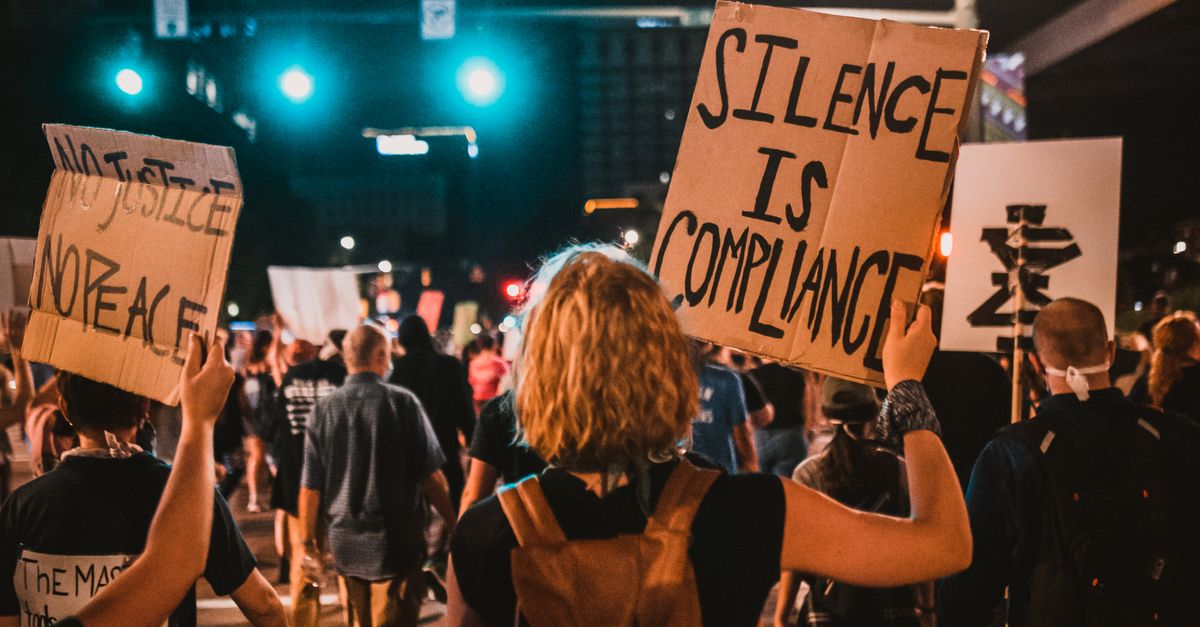 Protesters No Signs Protesters Holding Signs · Free Stock Photo