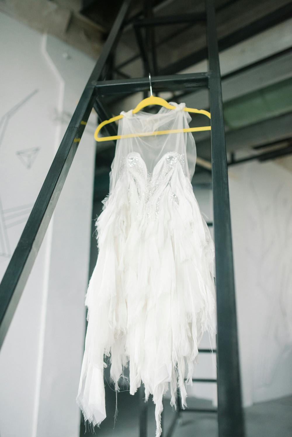 Batik Tulle hangings