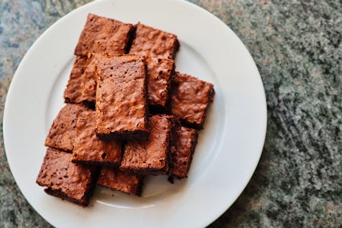 Gratis stockfoto met bovenaanzicht, brownies, chocolade