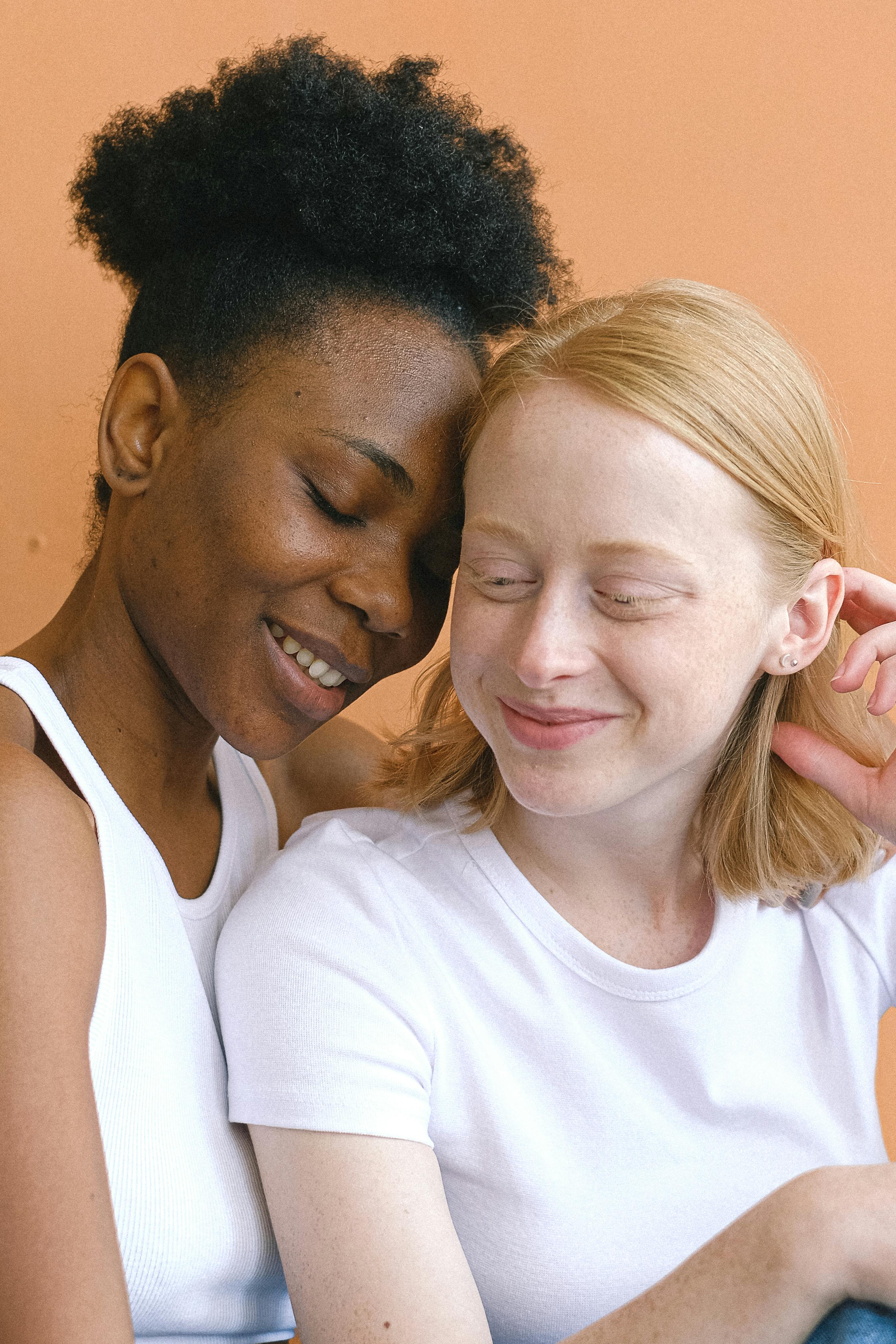 happy women smiling