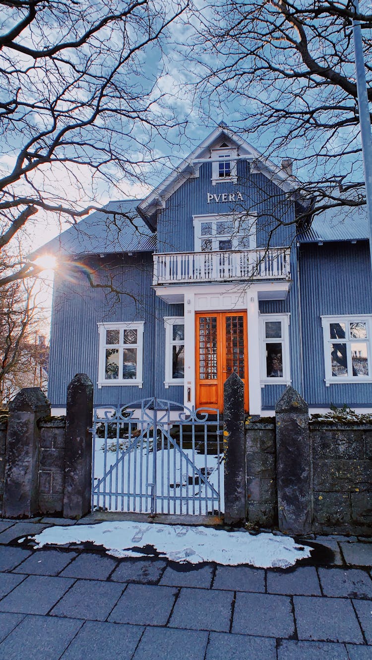 Exterior Of Residential House In Street