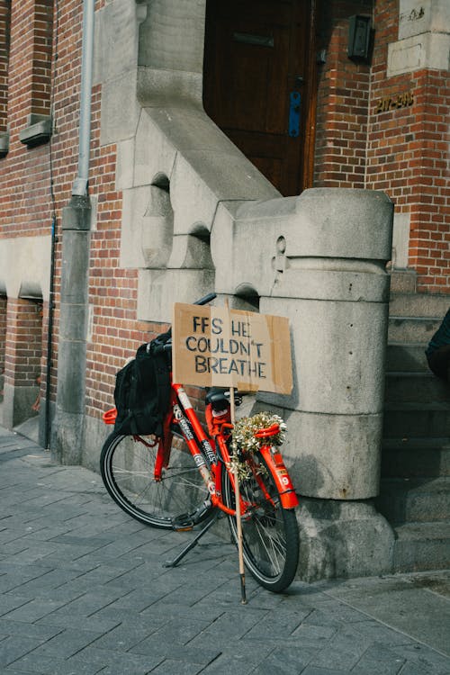 Sign Next to Bicycle