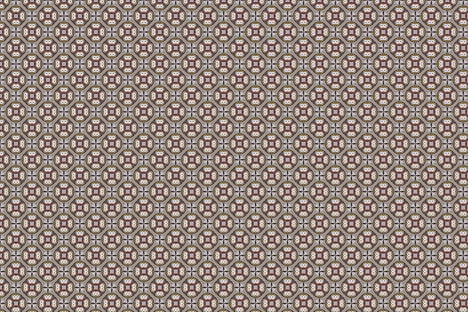 Detailed abstract geometric pattern in earthy tones for textile design.