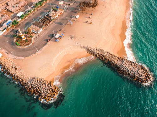 Aerial Photography of a Beach