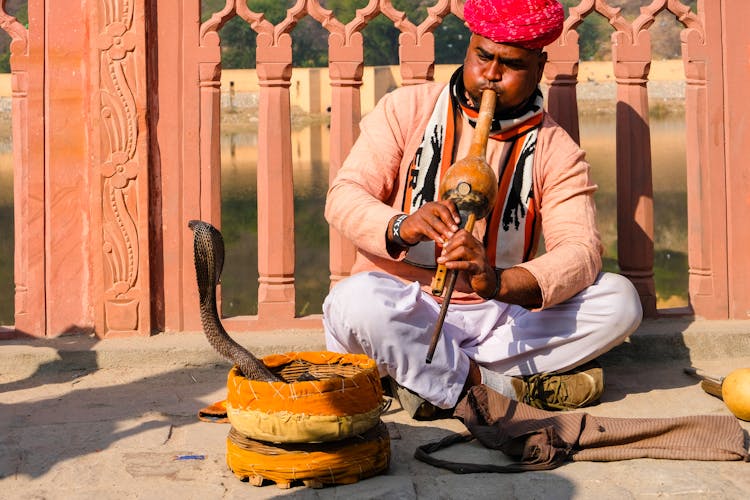 Snake Charmer On The Street