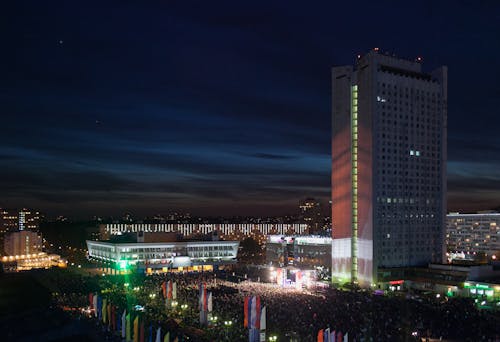 Fotobanka s bezplatnými fotkami na tému mesto, Moskva, noc