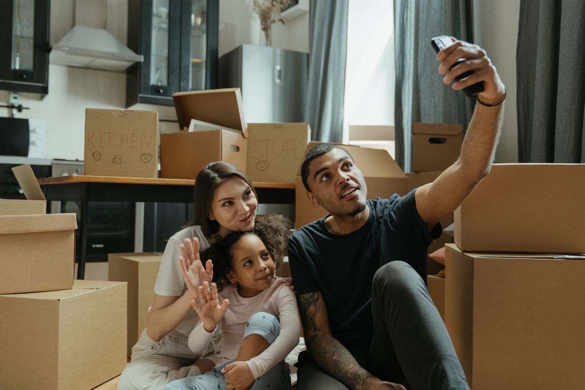 Family at home