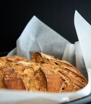 Wheat Or Cracked Wheat Made From Home Recipe Or Purchased At Bakery Bread