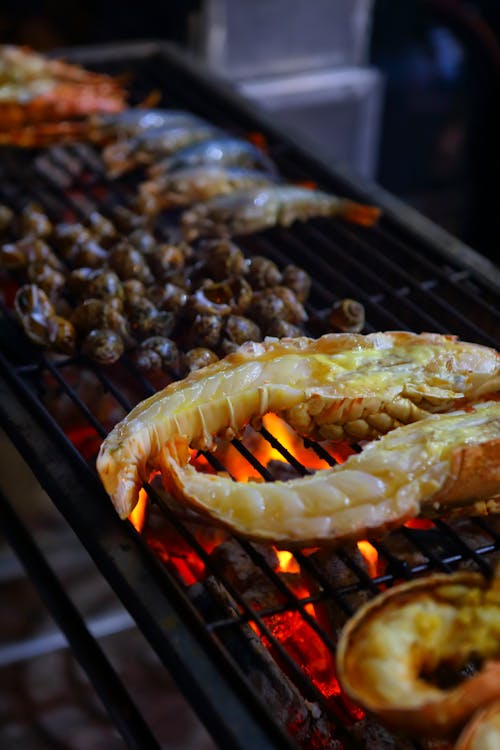 Fotos de stock gratuitas de a la barbacoa, almuerzo, angulo alto