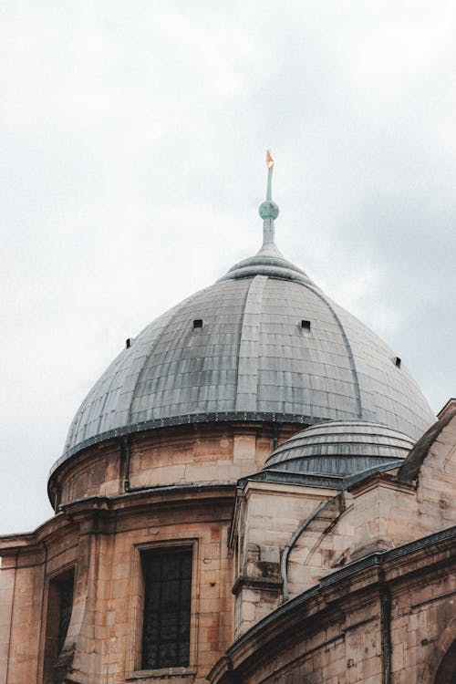 Free Old shabby dome of old church Stock Photo