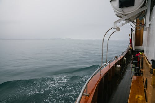 Kostnadsfria Kostnadsfri bild av båt, dimma, hav Stock foto