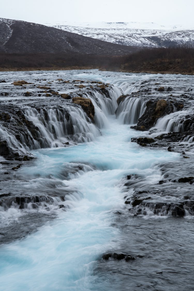 Cascades On Mountain River