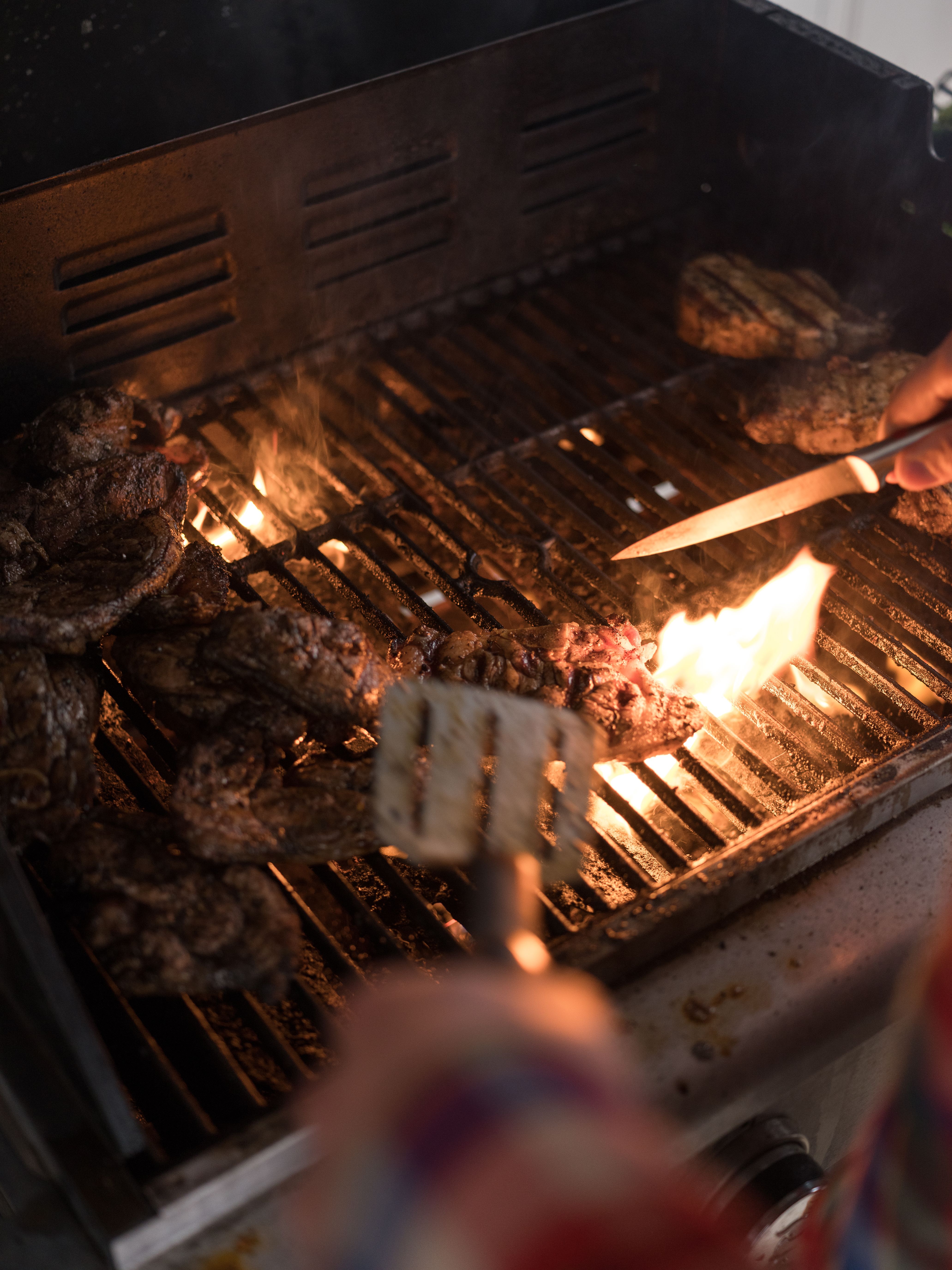 Live-Fire Fire-Grilled Duck and Charred Peppers