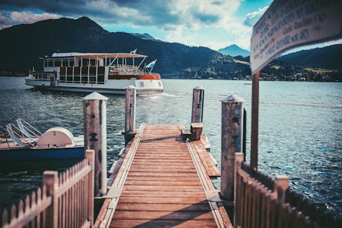 Boat Near Beach Dock