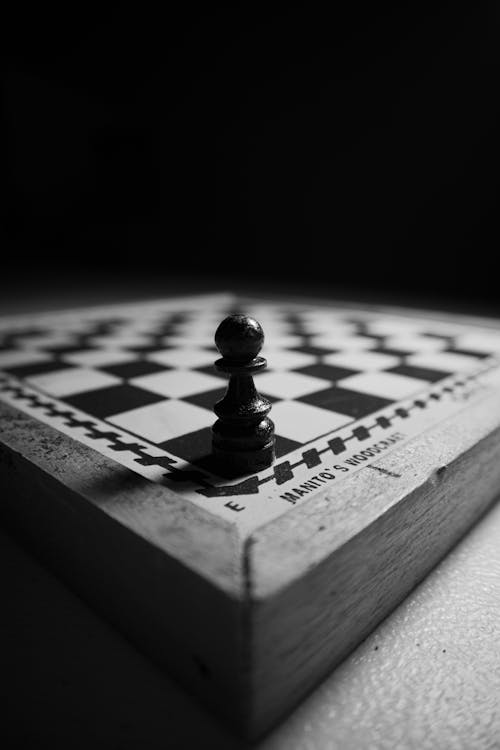 Free Close Up of a Pawn on a Chess Board Stock Photo