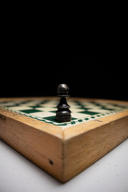 Chess Photography, Three Pieces, Chess Pion - California Wall Art Co.