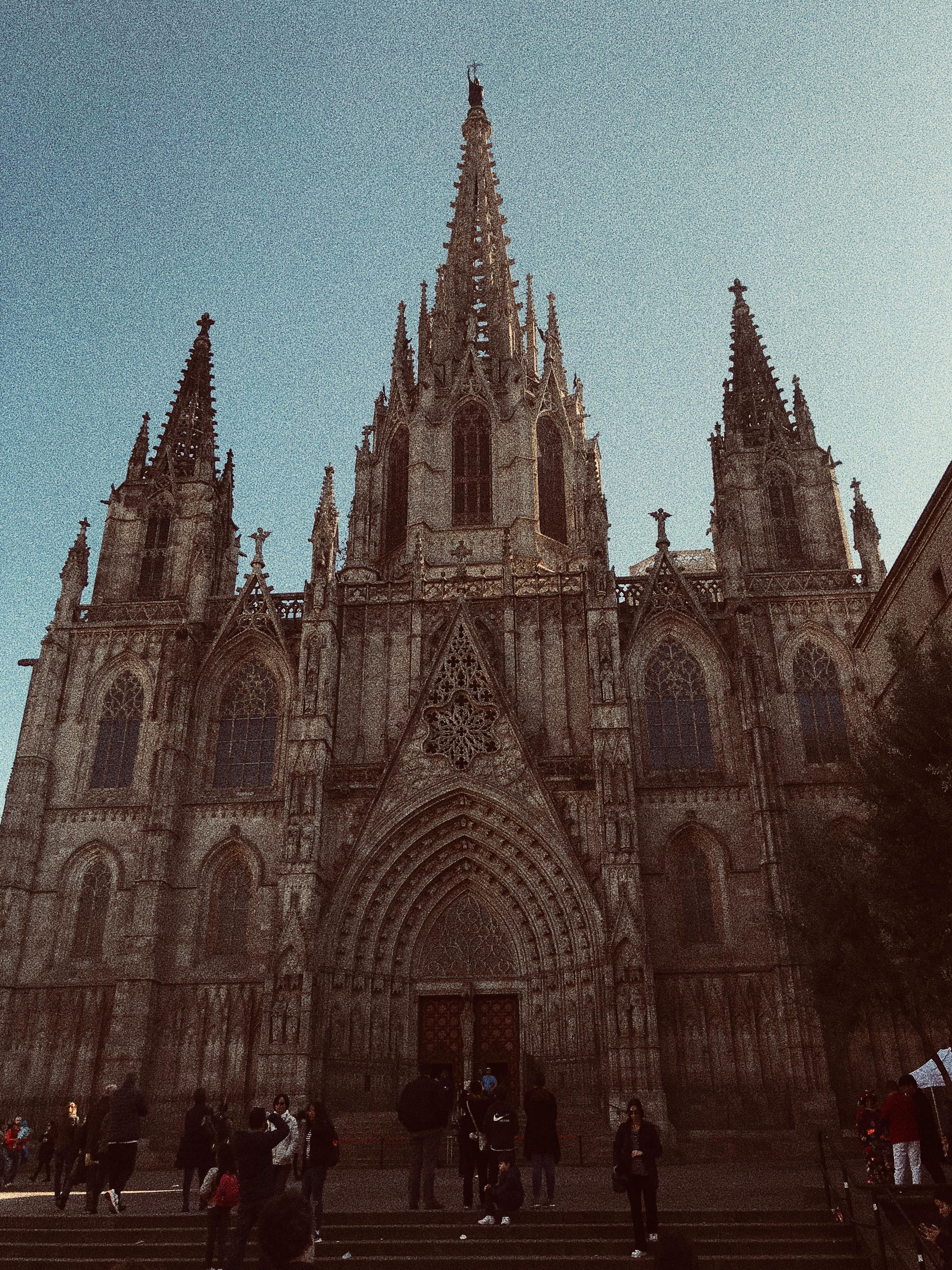 old ornamental cathedral in old city