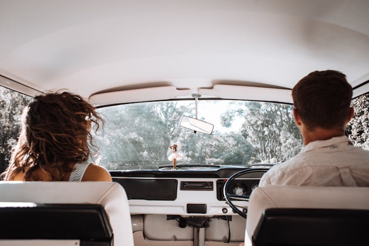 Couple Travelling In Car Together