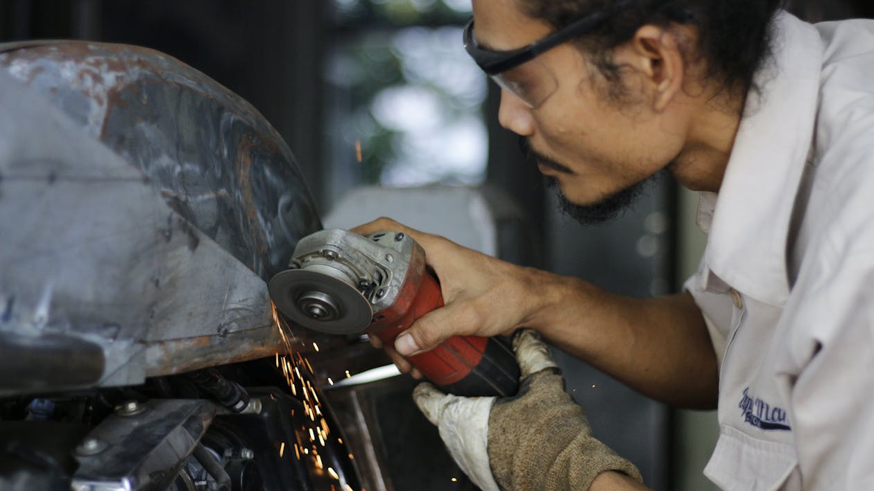 Foto stok gratis bekerja, bengkel, bunga api