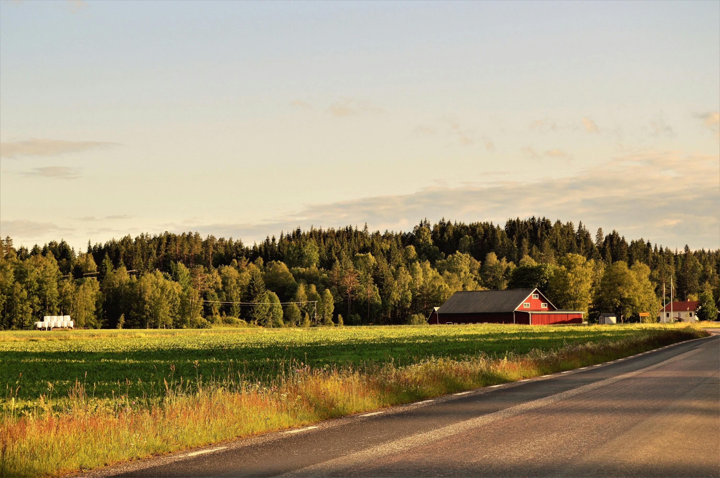 Free stock photo of barn clouds countryside