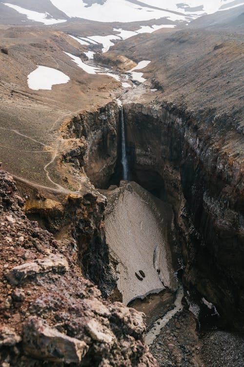 Waterfall among Rocks