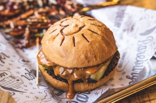 Darmowe zdjęcie z galerii z apetyczny, bułka, burger