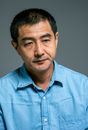 Man in Blue Button Up Shirt