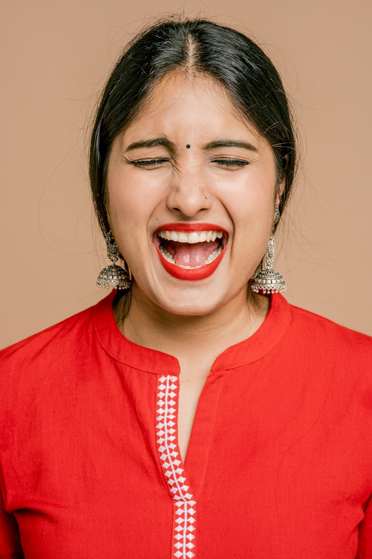 Portrait Of A Woman Screaming