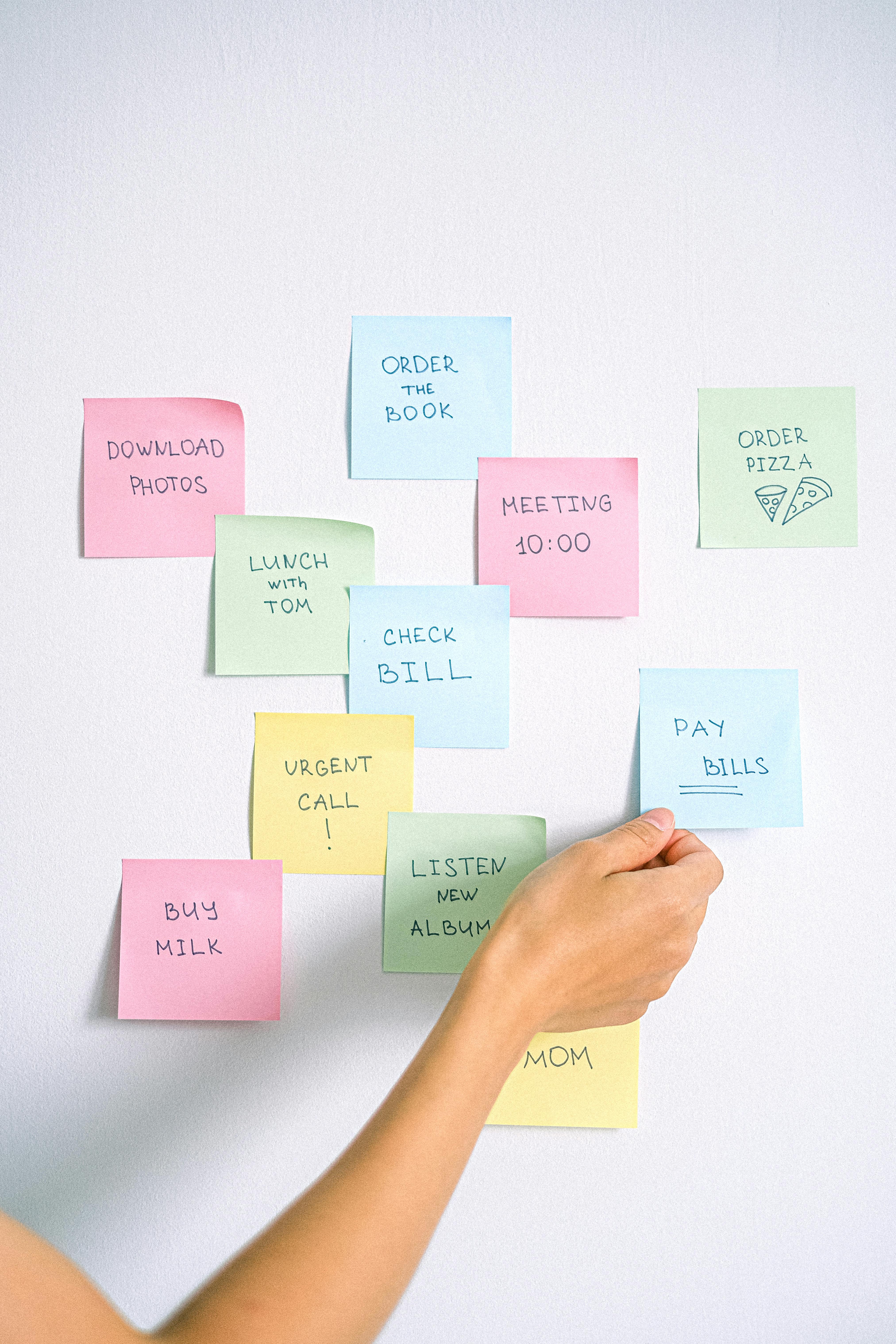 Sticky Note Post It Board Office Stock Photo - Download Image Now