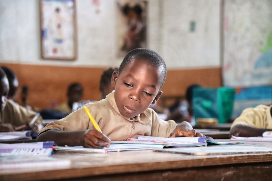 Stock photo of African schoolchildren