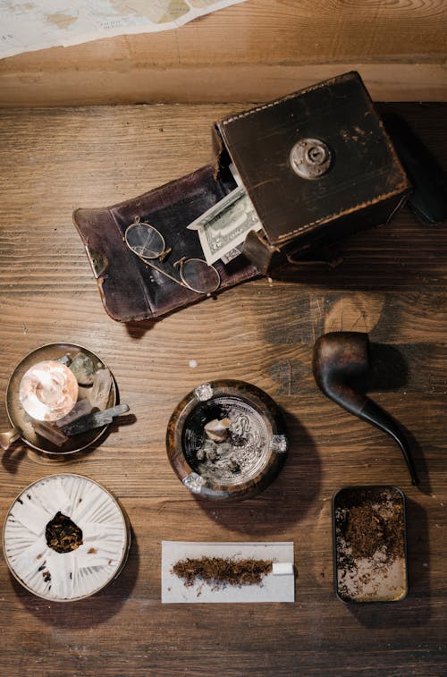 Free Antique Objects on Table  Stock Photo