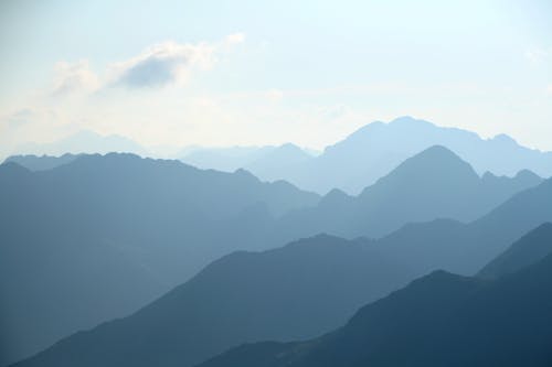 天空, 山, 山谷 的 免费素材图片