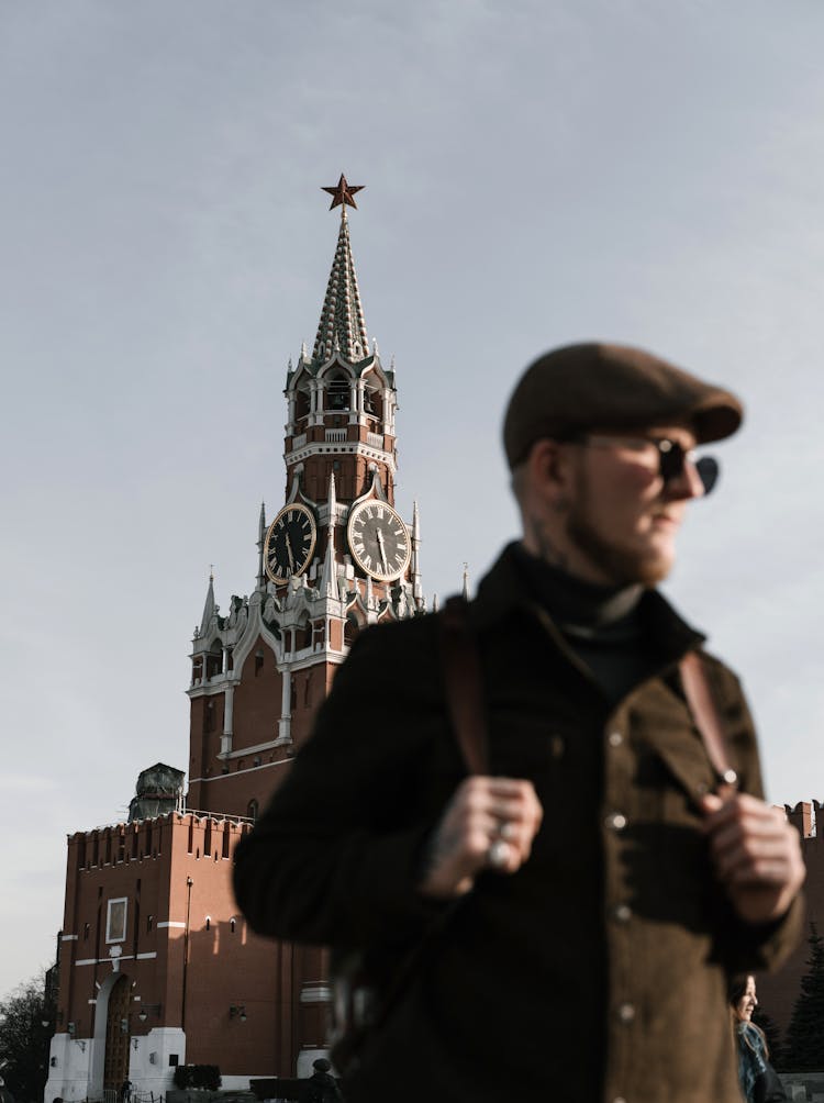 Man Near Kremlin Tower