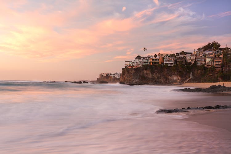 Laguna Beach At Sunset, California